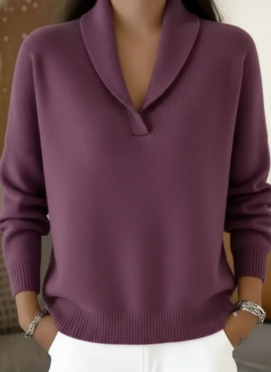 Elise | Jersey de Cuello de Pico