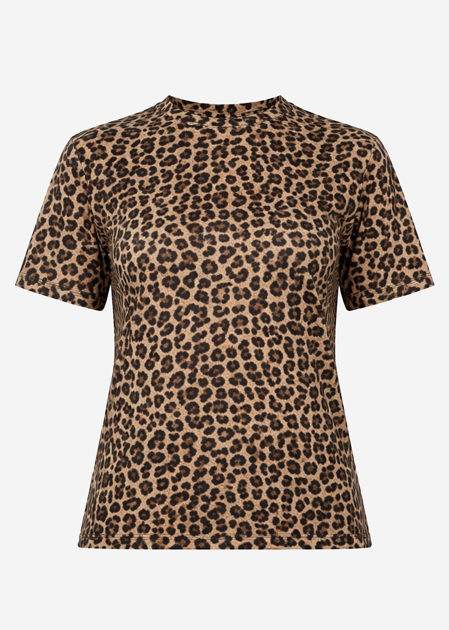 Perla | Camiseta estampado leopardo · Marrón