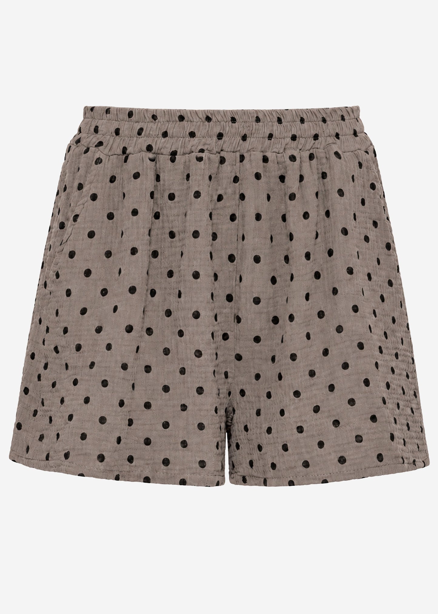 Katia | Shorts de muselina de lunares · Taupe