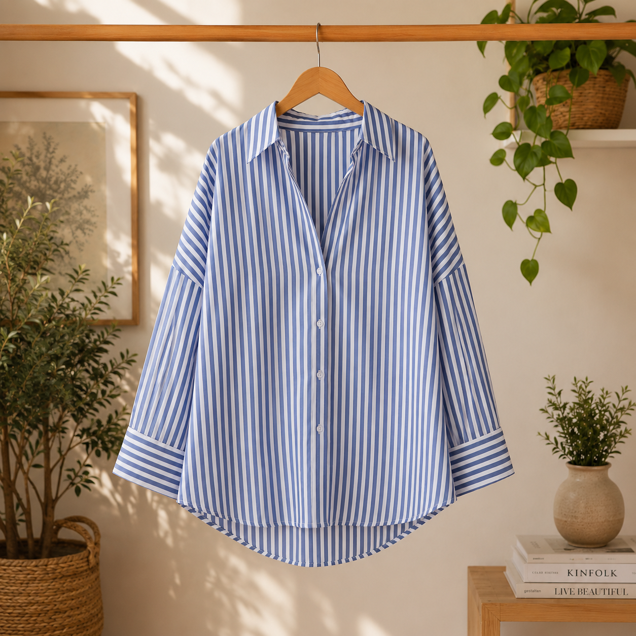 Blusa de manga ancha