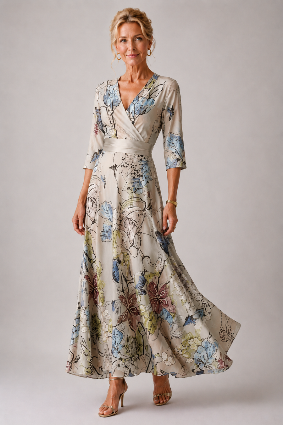 Ysa | Vestido chic con estampado floral