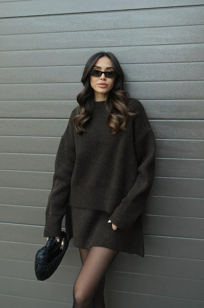 Beatriz | Conjunto de Punto (Falda + Jersey)