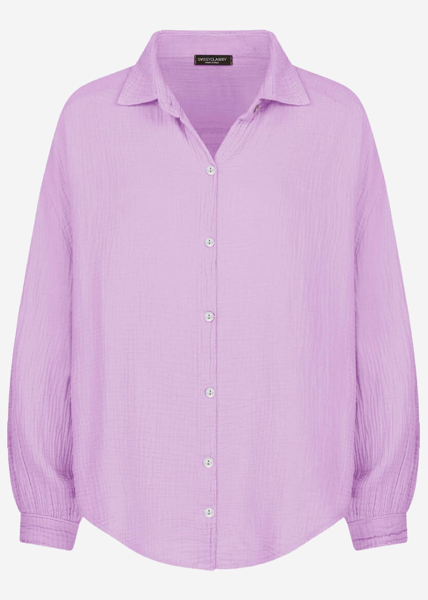 Emma | Blusa oversize de muselina · Lila
