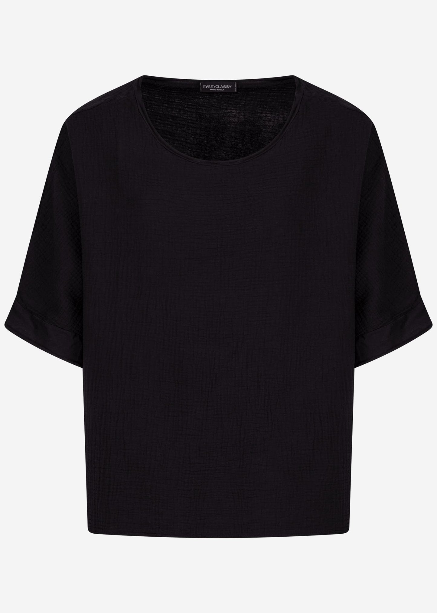 Vega | Camiseta de muselina · Negro