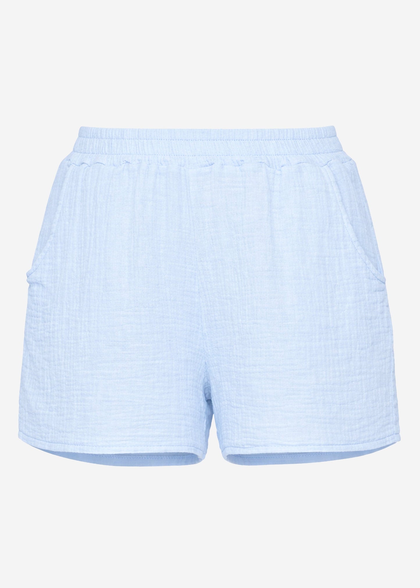 Bianca | Shorts de muselina · Azul claro