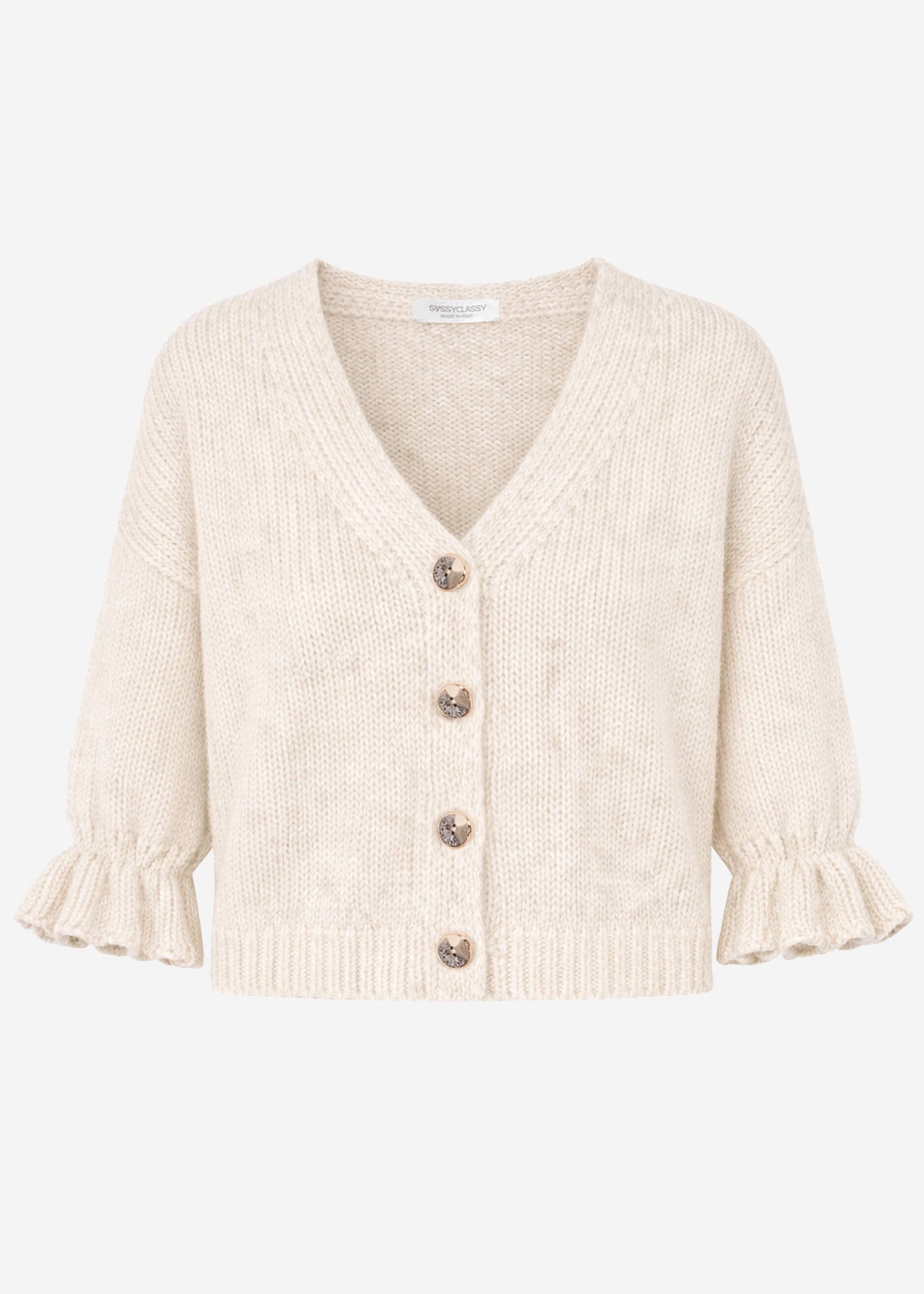 Tara | Cárdigan · Beige claro