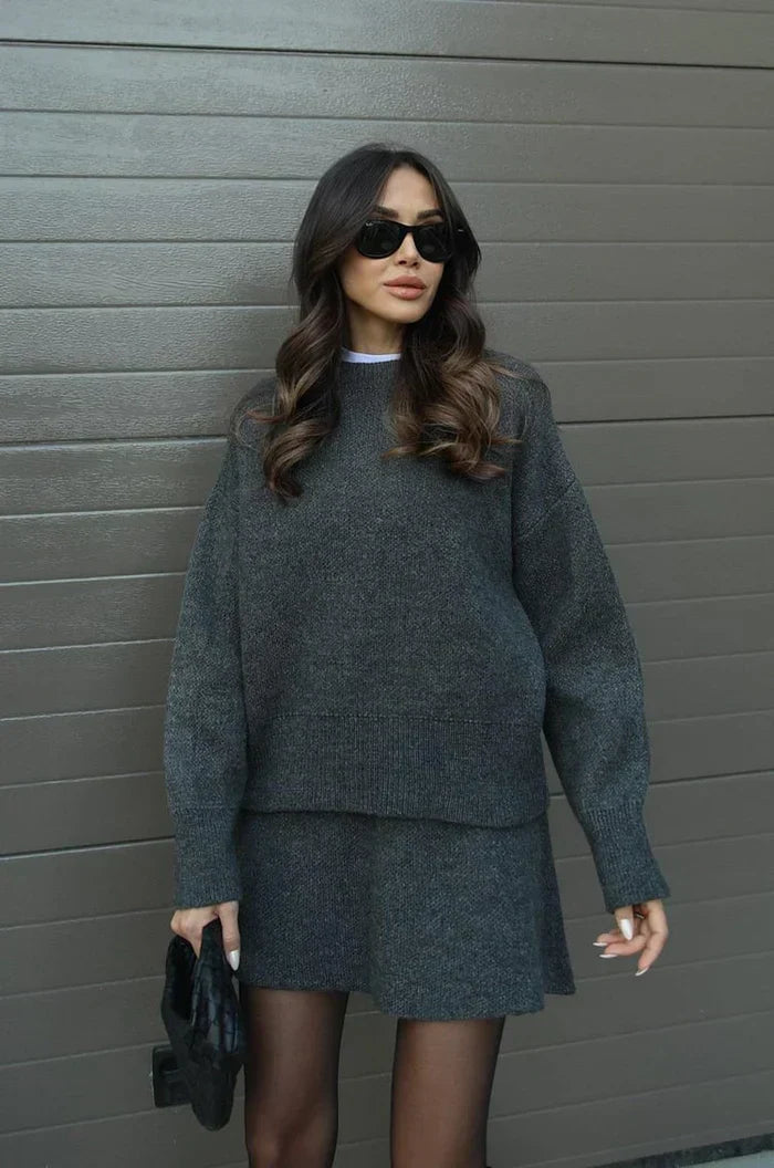 Beatriz | Conjunto de Punto (Falda + Jersey)