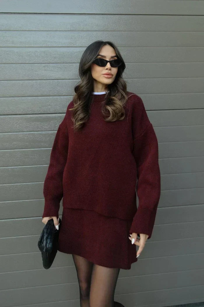 Beatriz | Conjunto de Punto (Falda + Jersey)