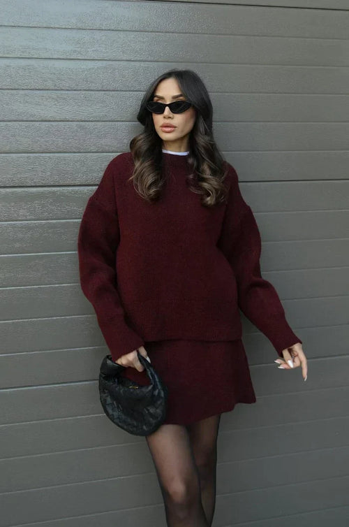 Beatriz | Conjunto de Punto (Falda + Jersey)