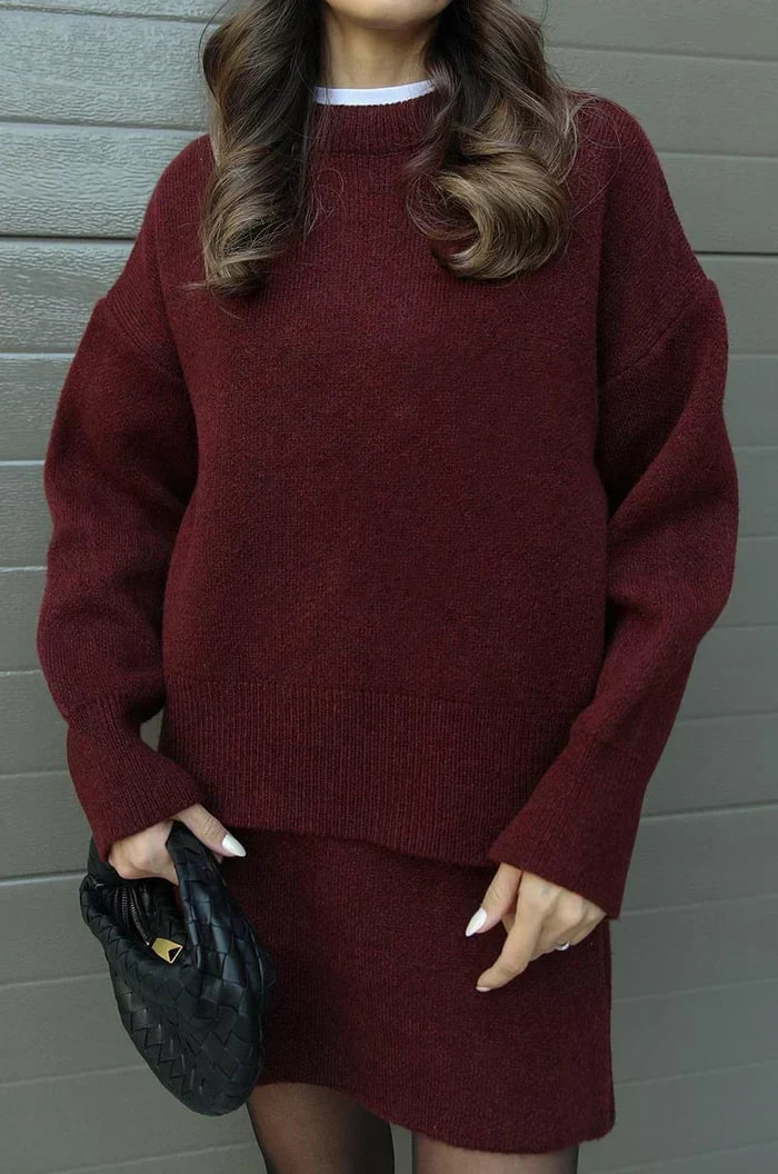 Beatriz | Conjunto de Punto (Falda + Jersey)