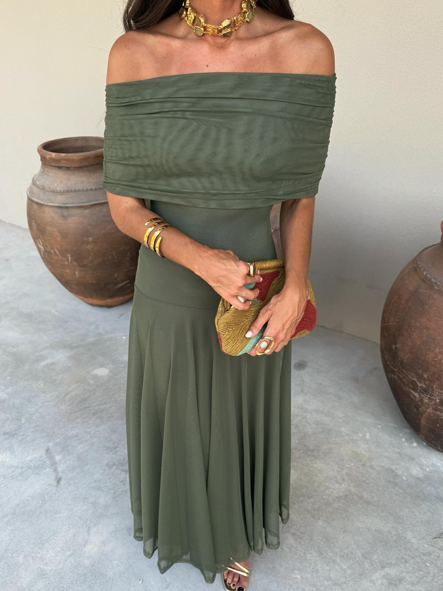 Toledo Vestido de Tul Verde