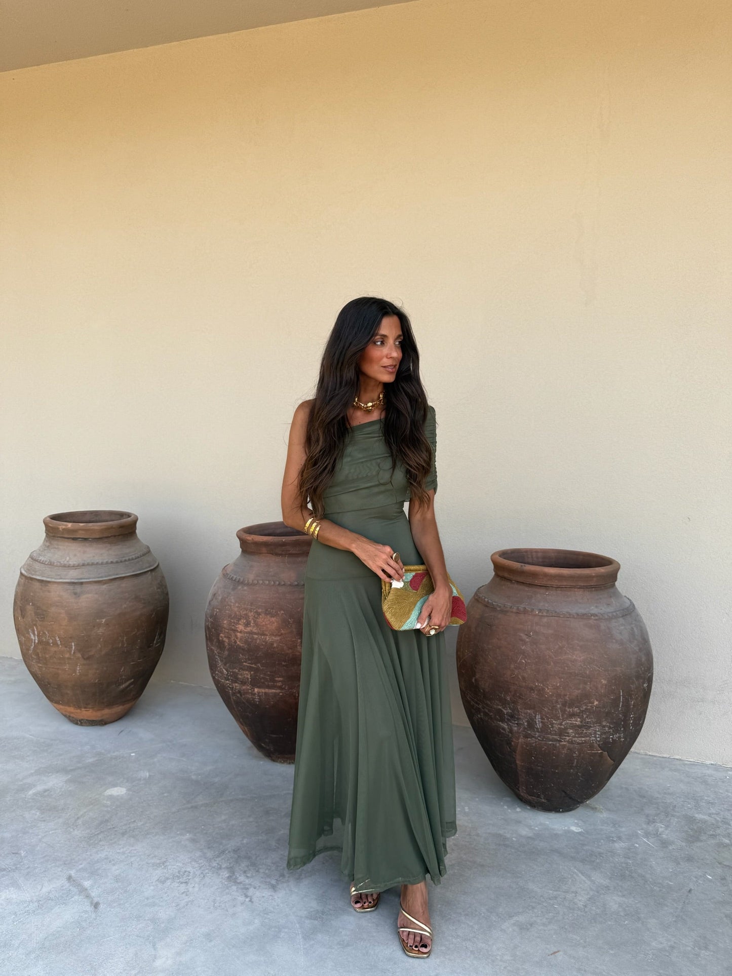 Toledo Vestido de Tul Verde