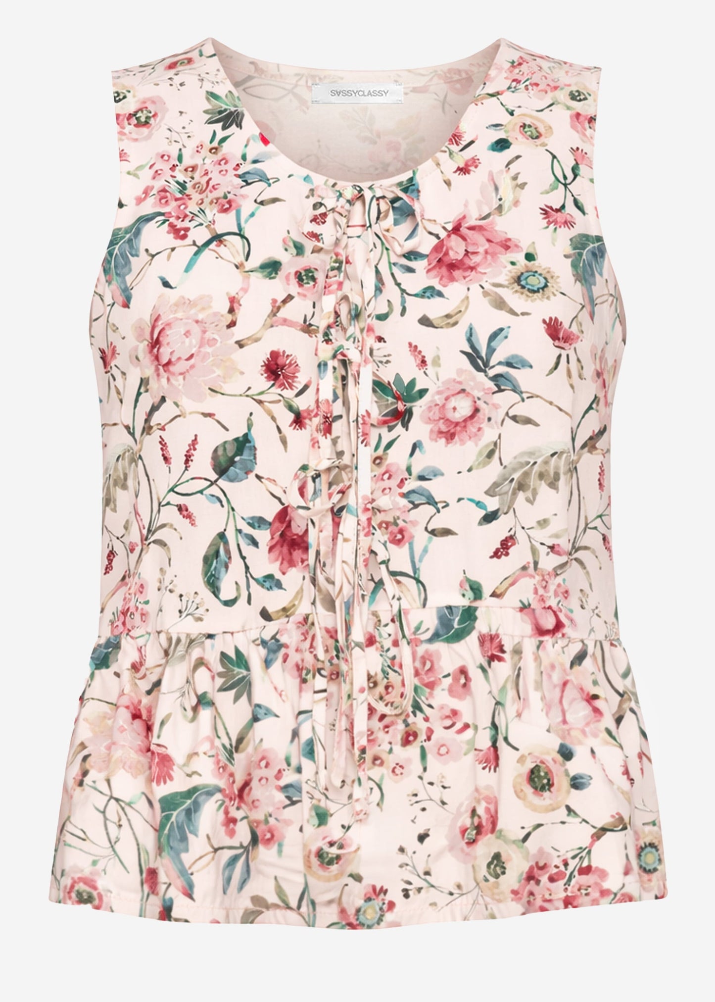 Jimena | Top floral · Beige