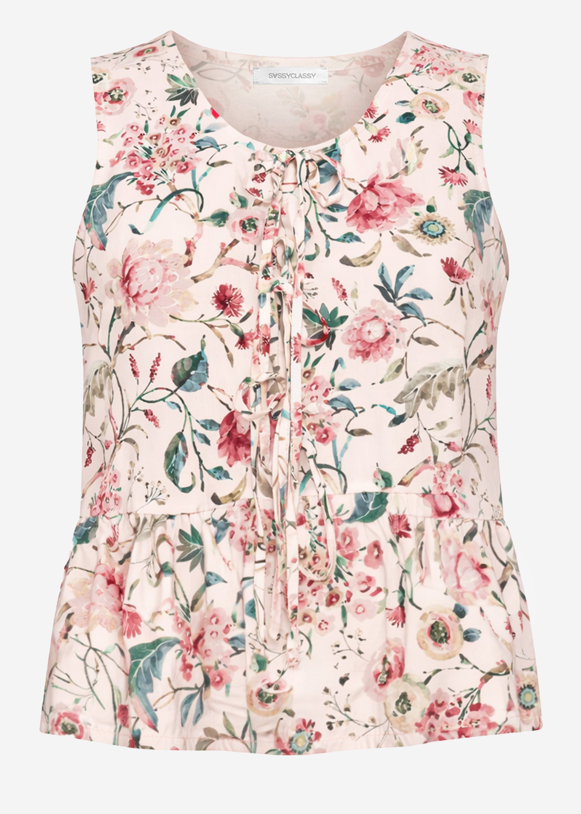 Jimena | Top floral · Beige