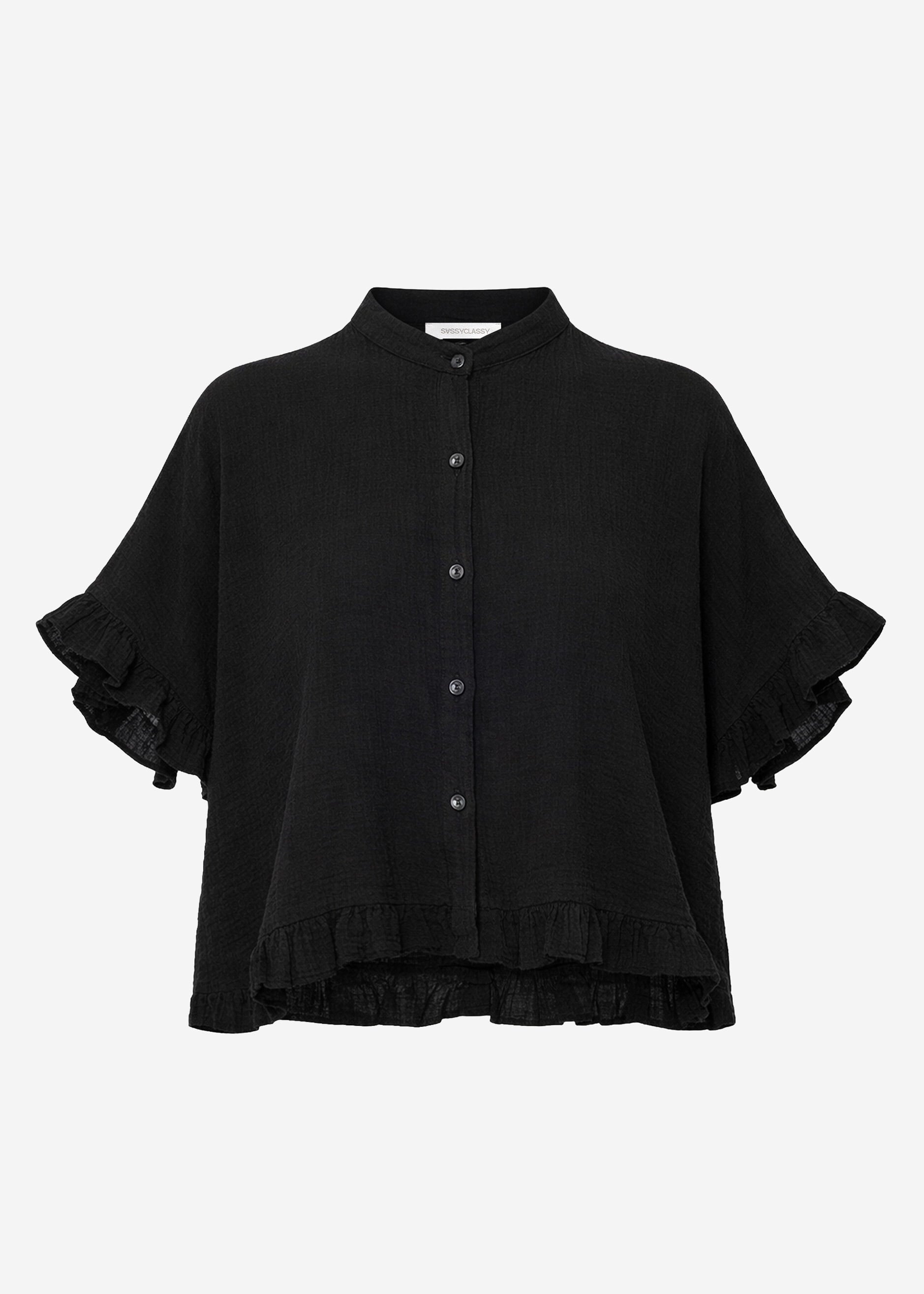 Clea | Blusa de muselina · Negro