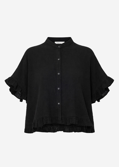 Clea | Blusa de muselina · Negro