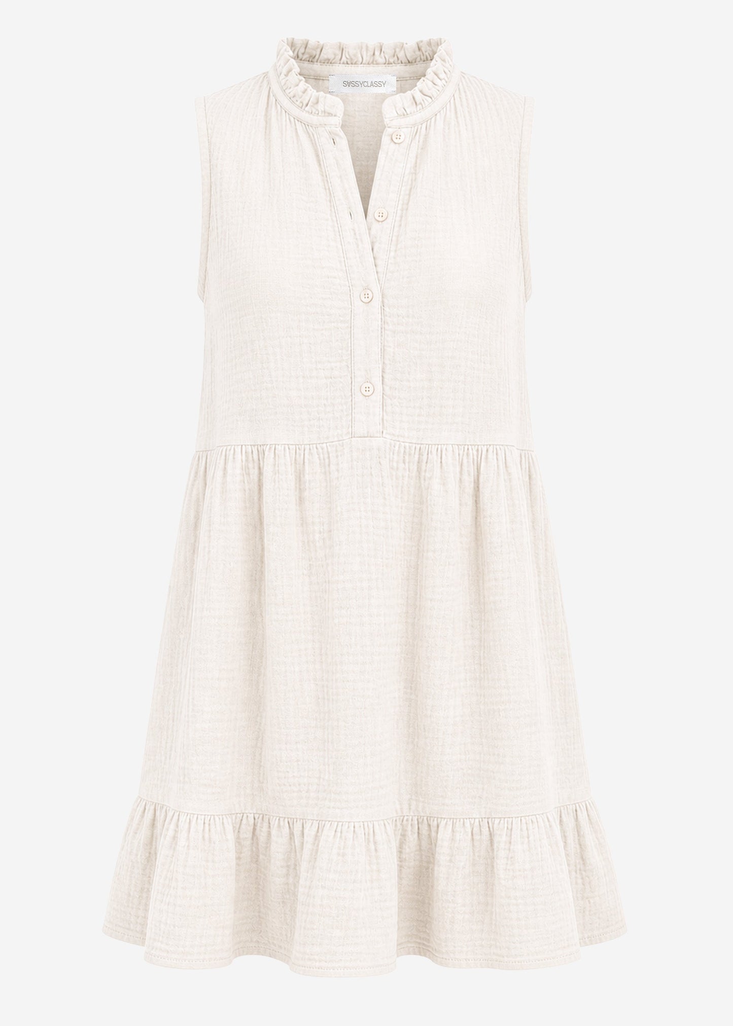 Aina | Vestido de muselina · Beige