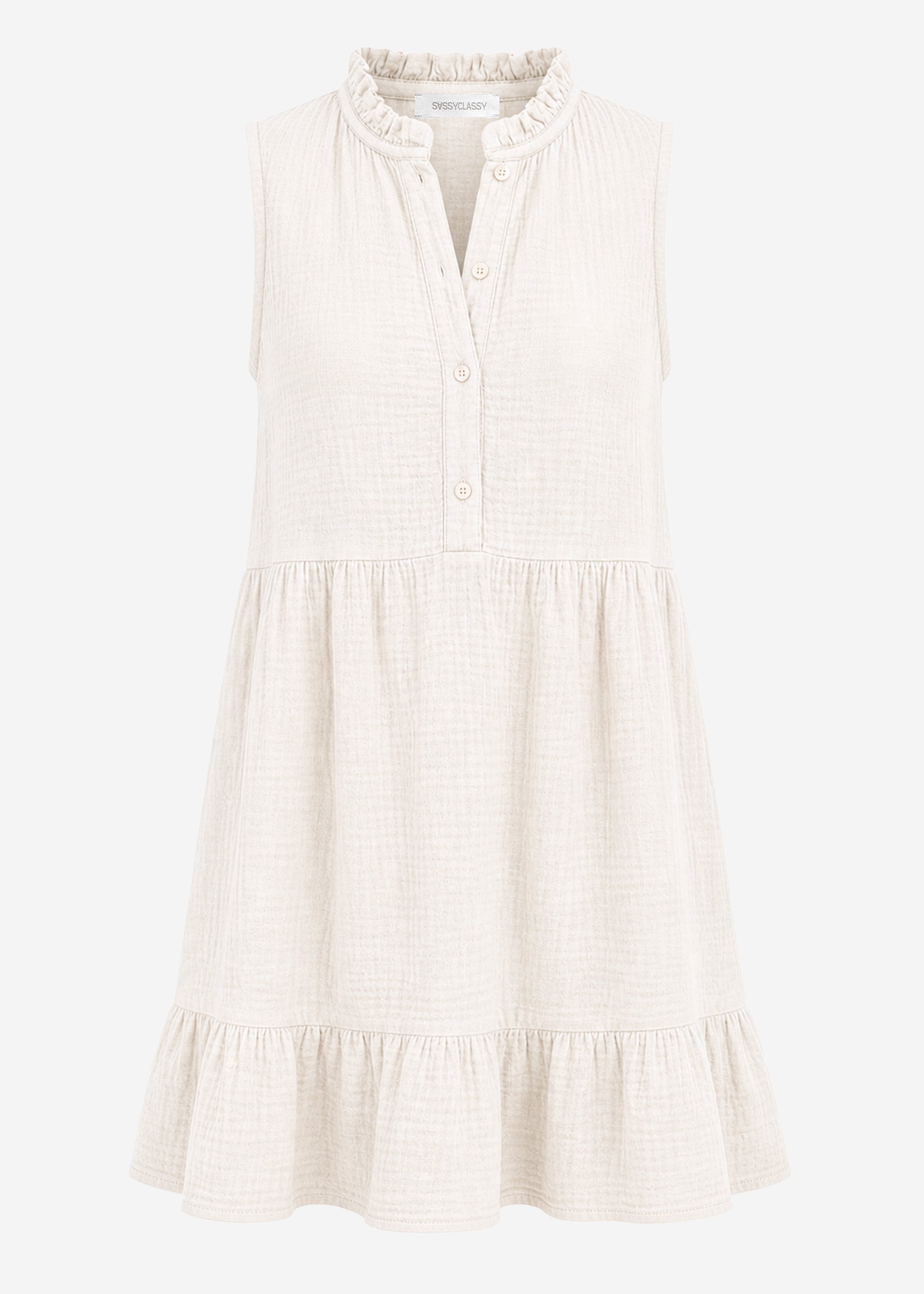 Aina | Vestido de muselina · Beige