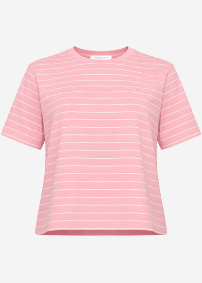 Paula | Camiseta a rayas · Rosa