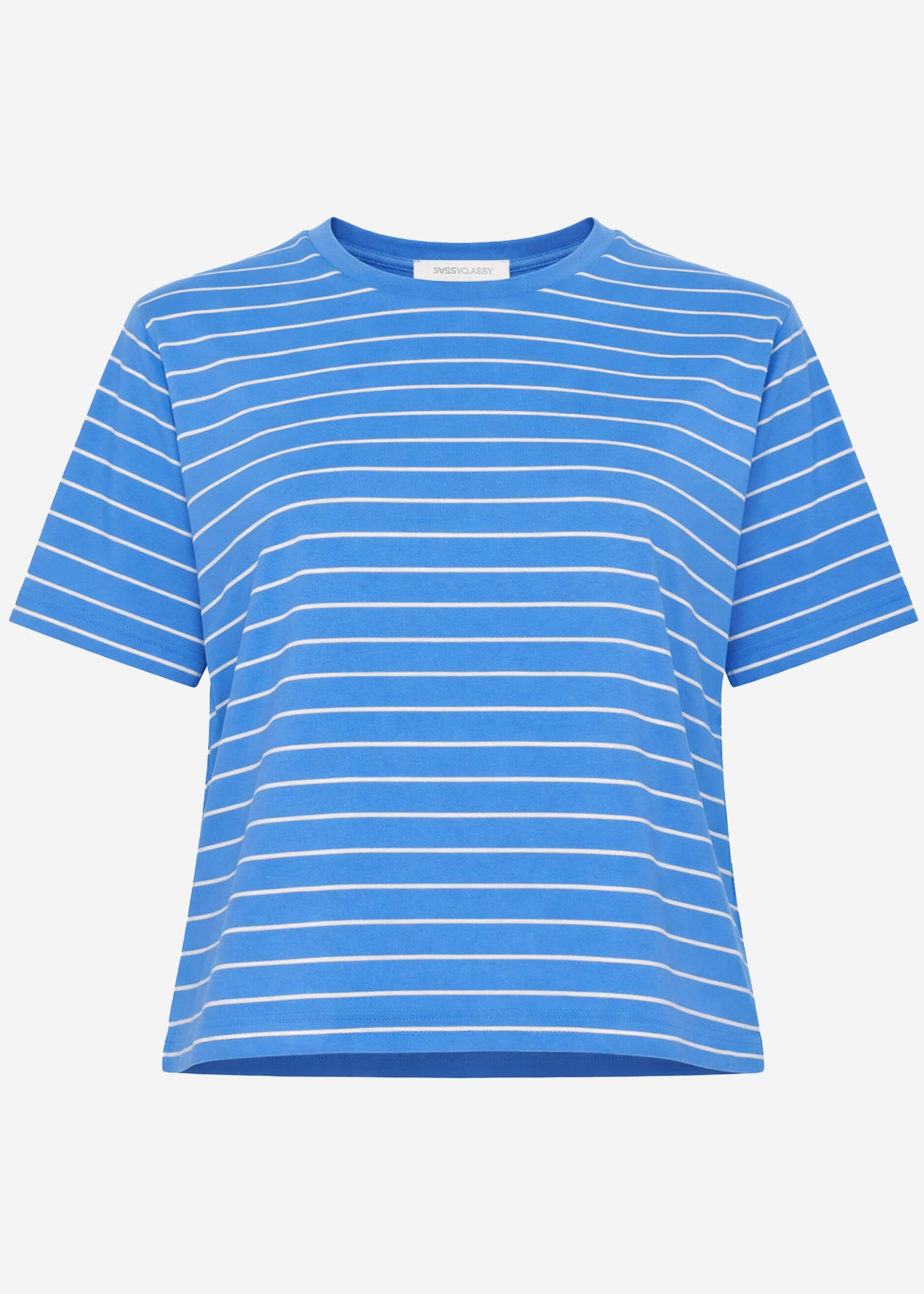 Paula | Camiseta a rayas · Azul royal