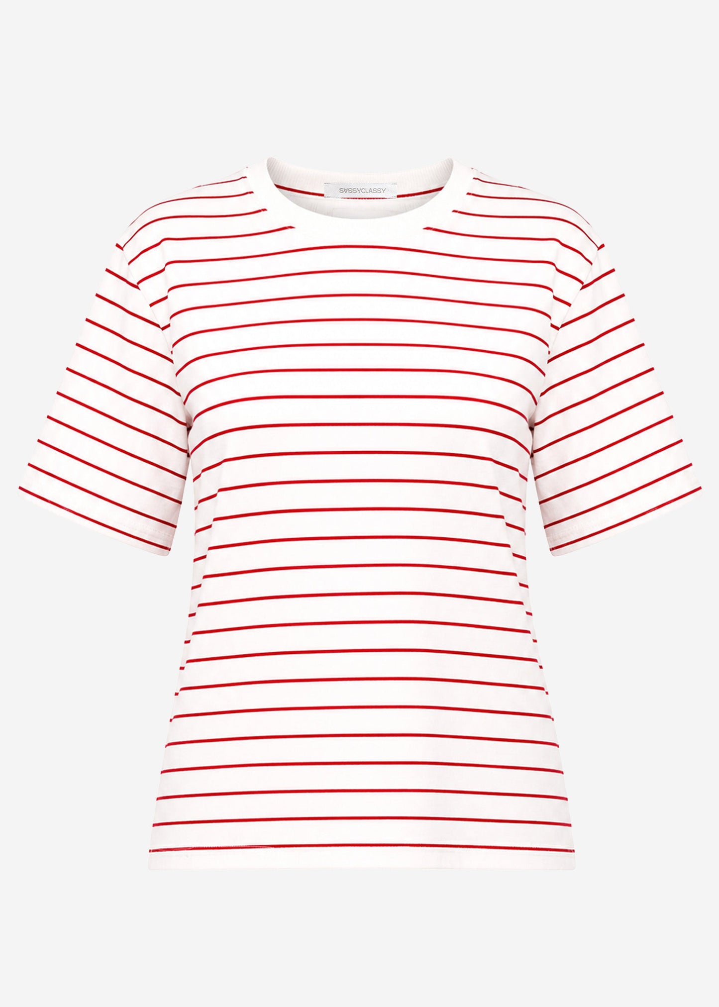 Frida | Camiseta a rayas · Blanco