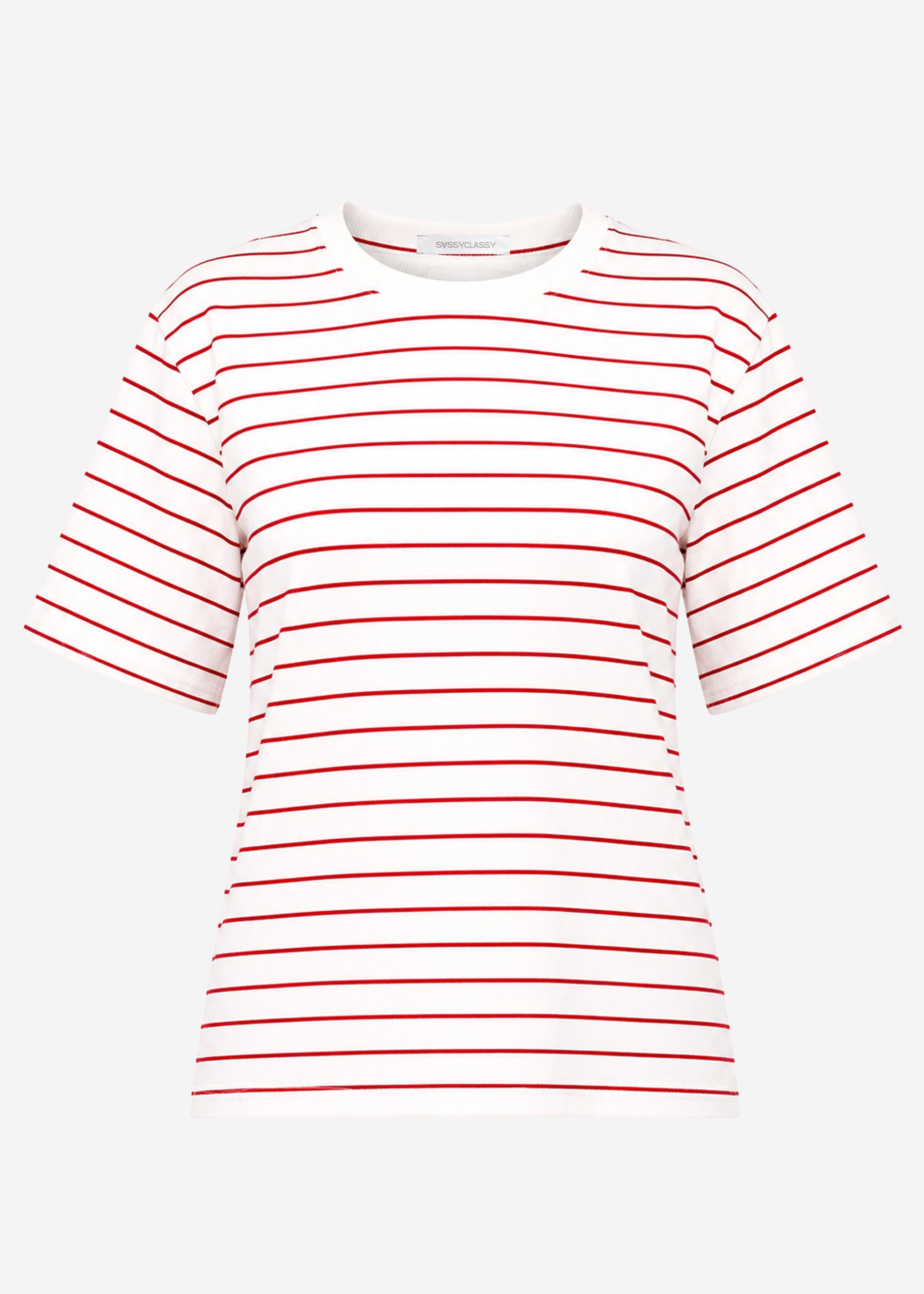 Frida | Camiseta a rayas · Blanco