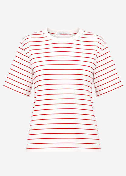 Frida | Camiseta a rayas · Blanco