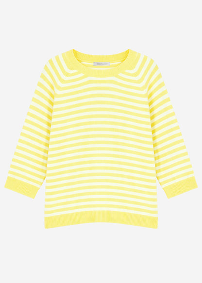 Alina | Jersey a rayas · Amarillo y blanco roto