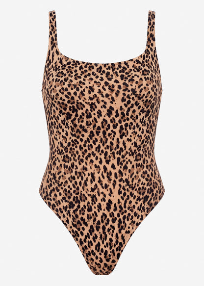 Thais | Body estampado leopardo · Marrón