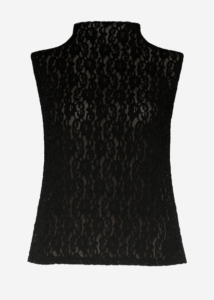 Sira | Top de encaje · Negro