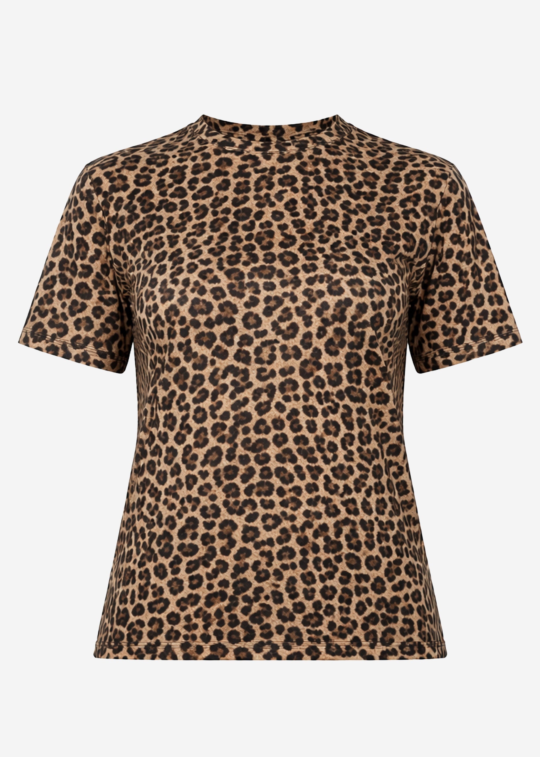 Perla | Camiseta estampado leopardo · Marrón