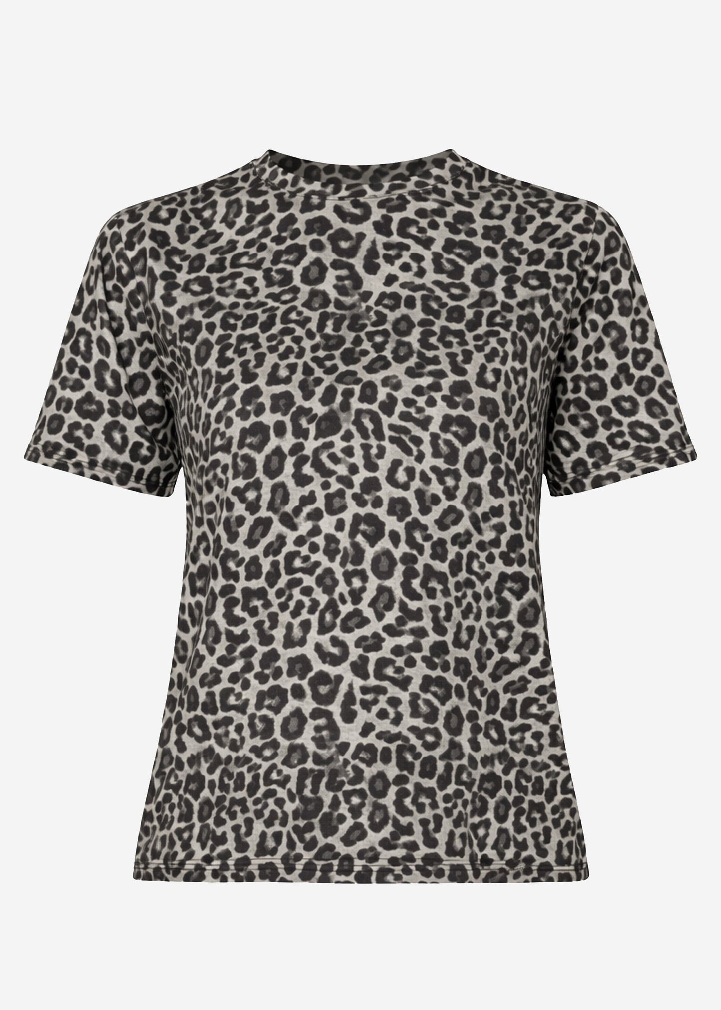 Perla | Camiseta estampado leopardo · Gris