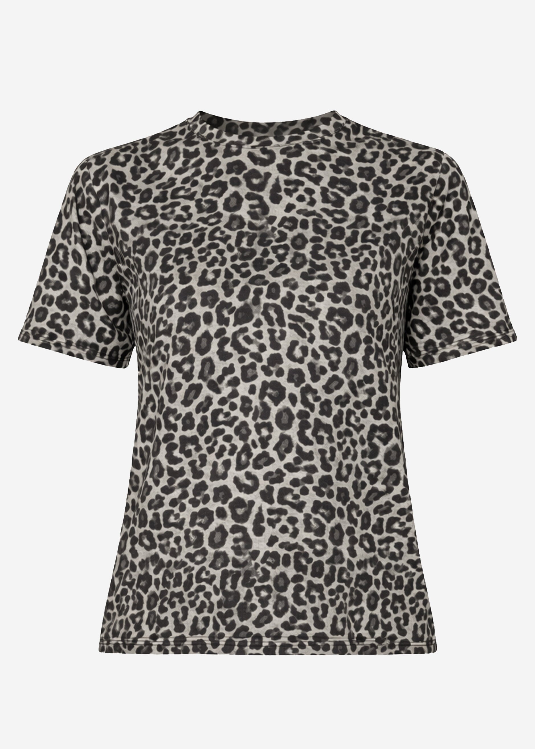 Perla | Camiseta estampado leopardo · Gris