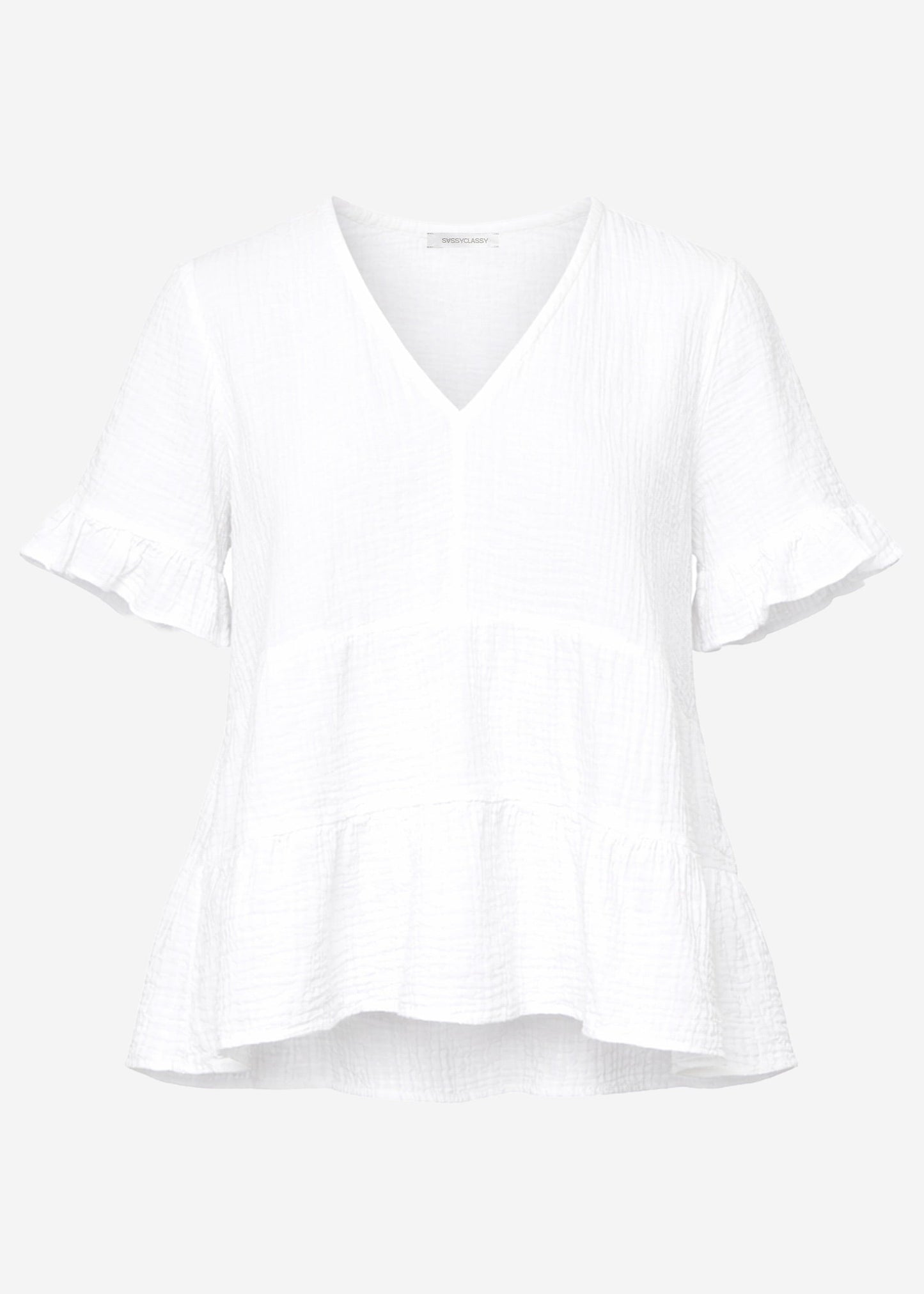 Melania | Top de muselina · Blanco