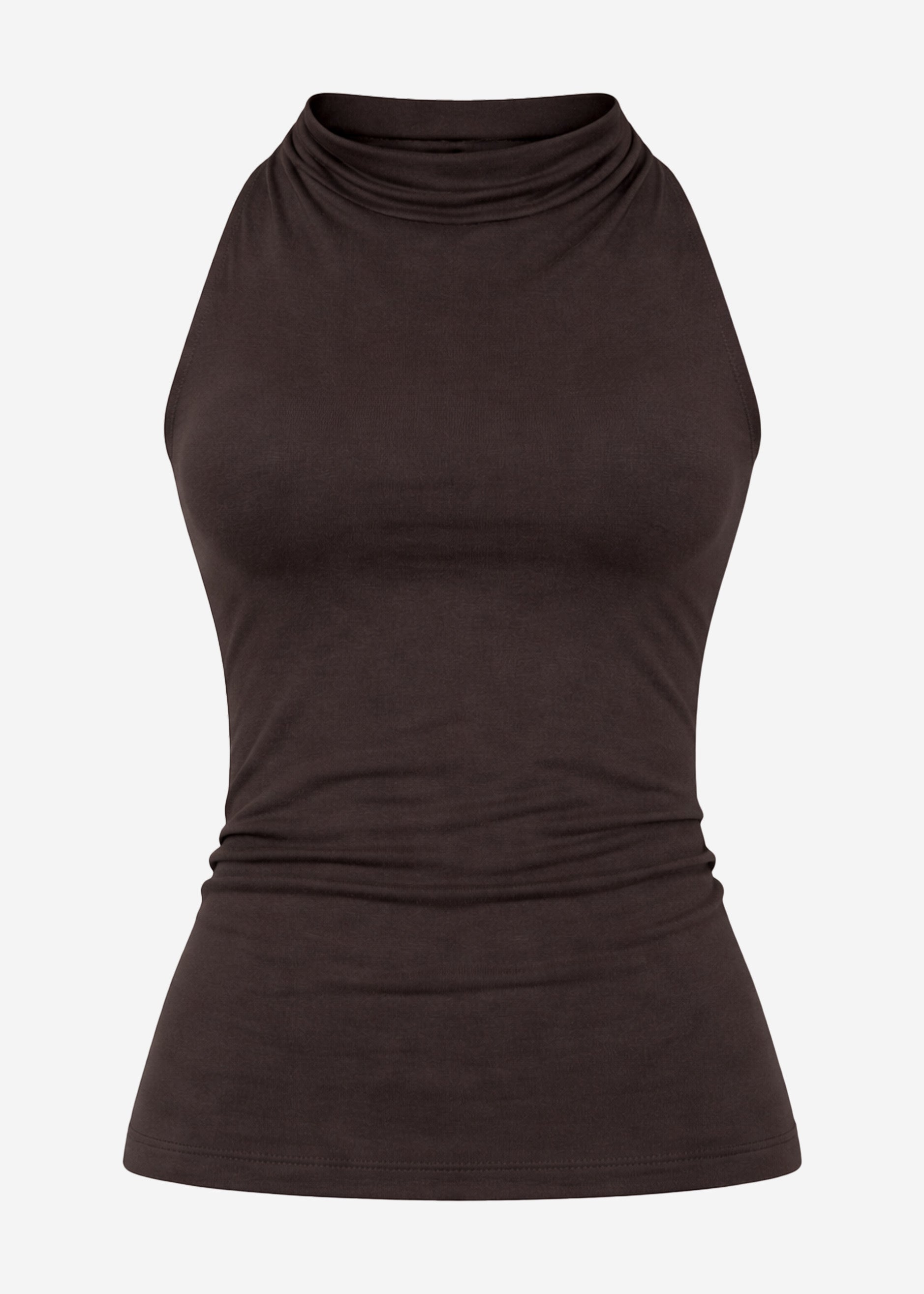 Cala | Top · Marrón oscuro