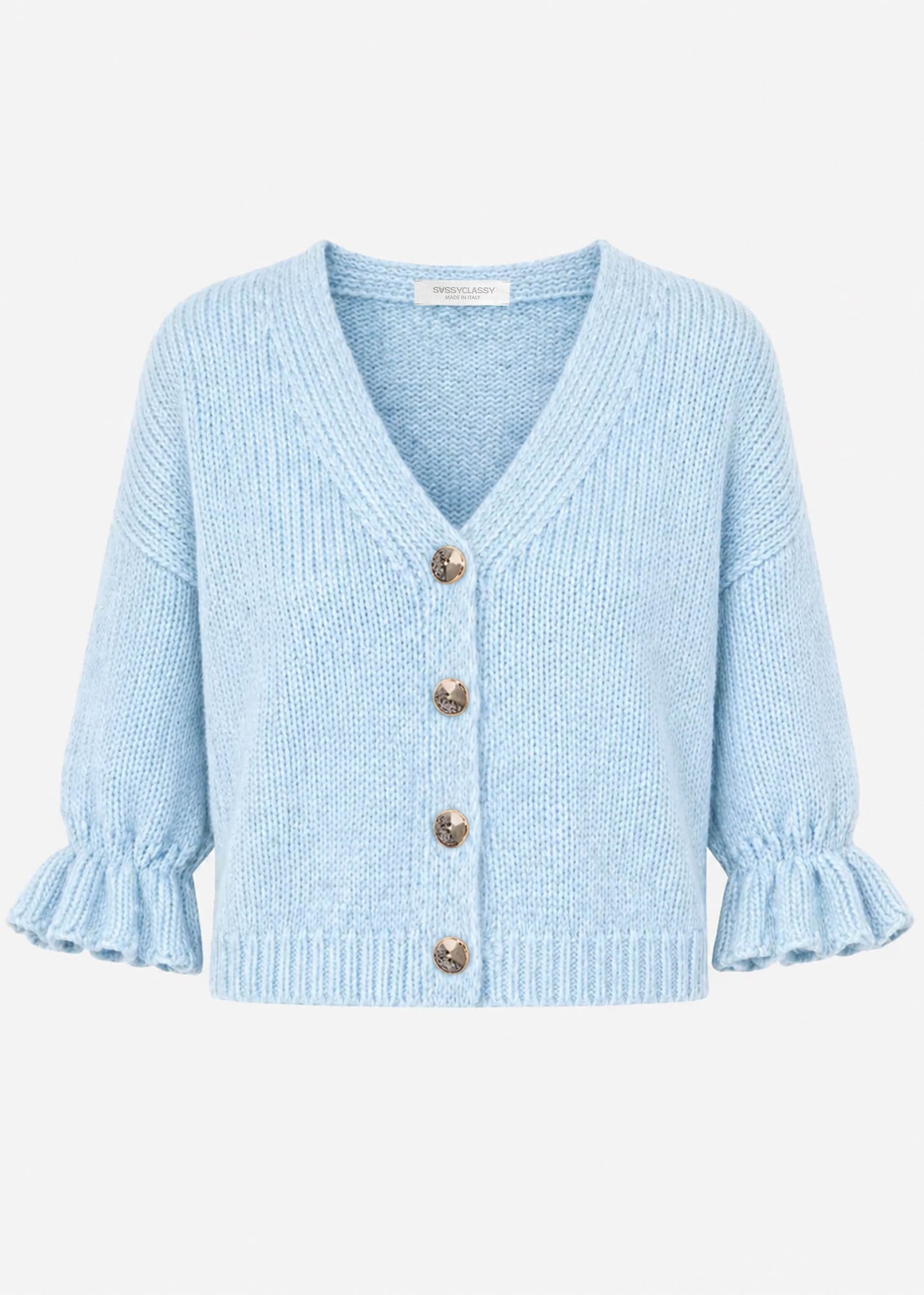 Tara | Cárdigan · Azul claro