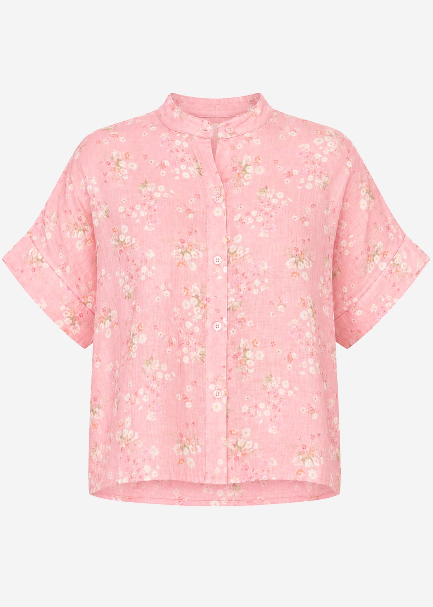 Cayetana | Blusa de muselina floral · Rosa