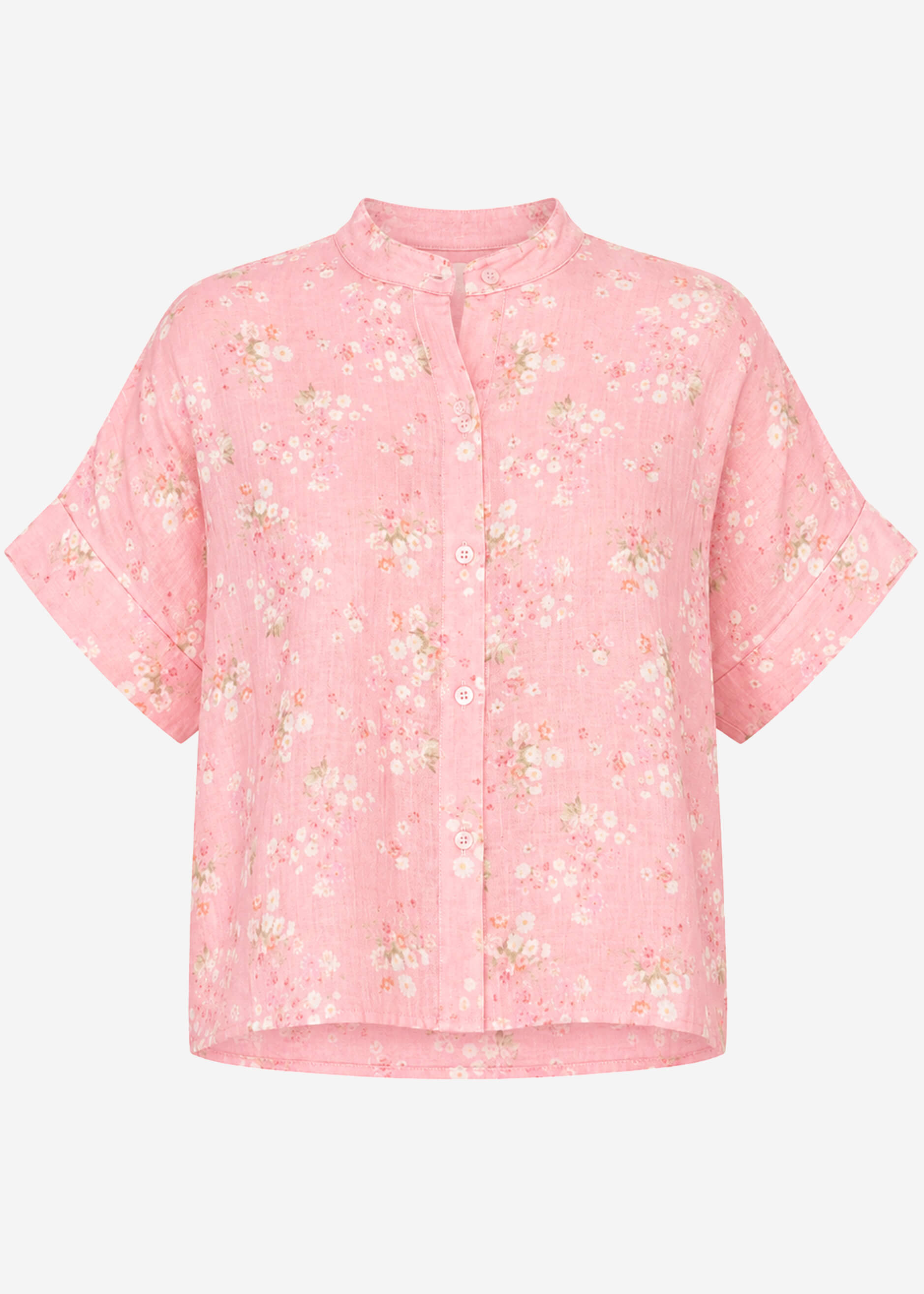 Cayetana | Blusa de muselina floral · Rosa