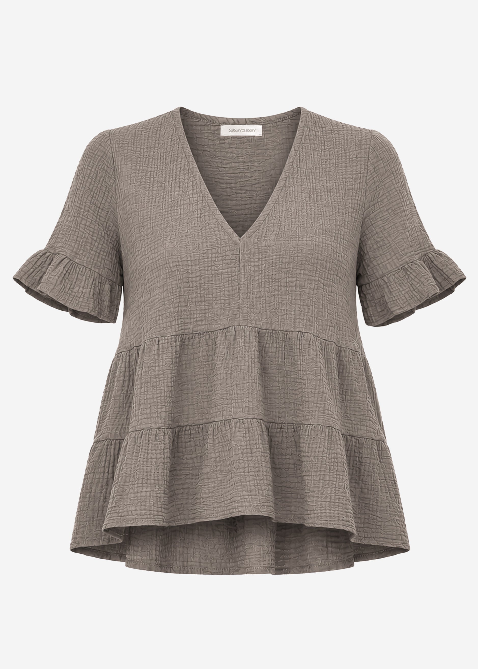 Melania | Top de muselina · Taupe