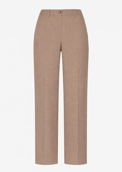 Lucila | Pantalón de talle alto · Beige oscuro