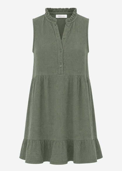 Aina | Vestido de muselina · Caqui