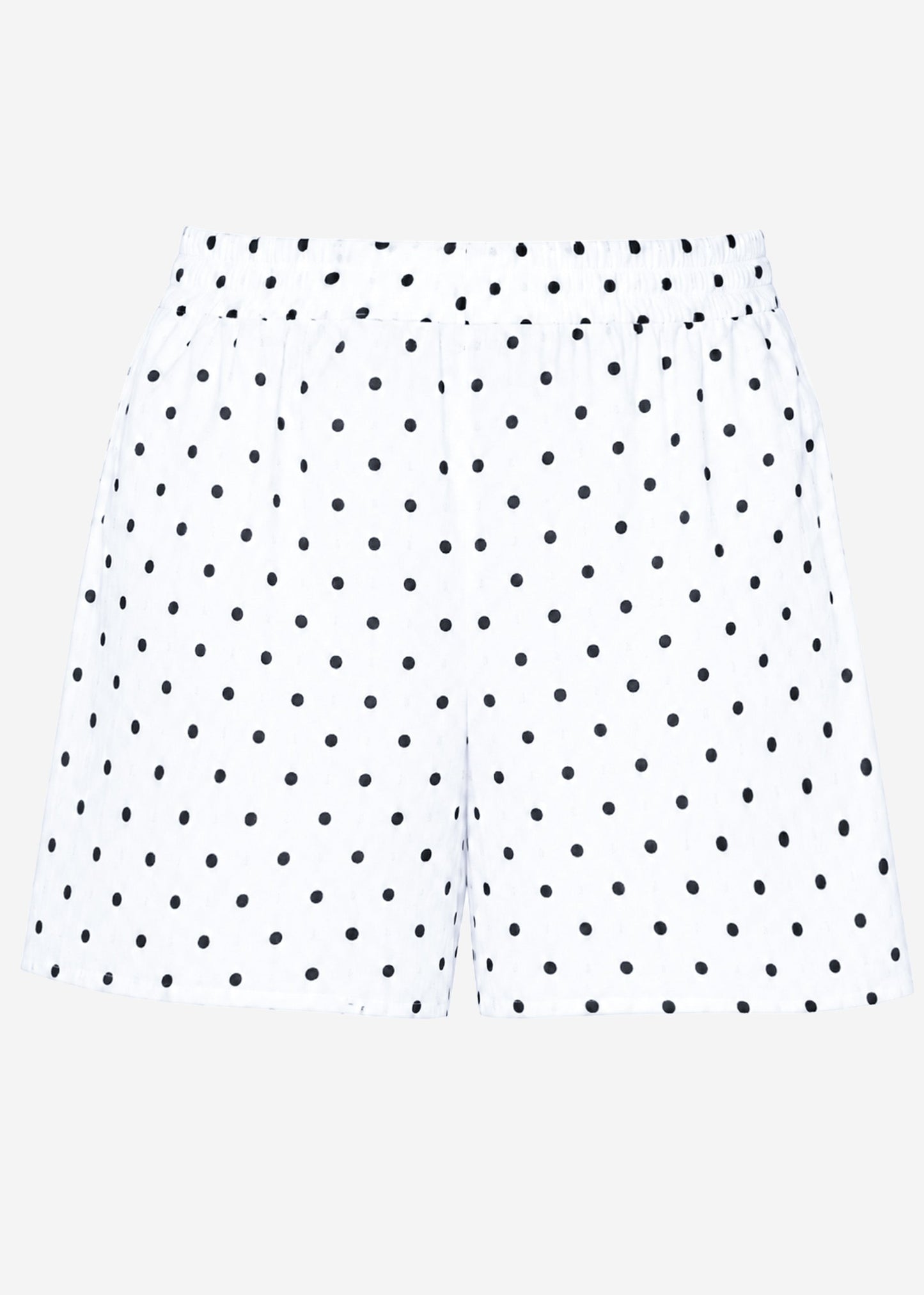 Katia | Shorts de muselina de lunares · Blanco