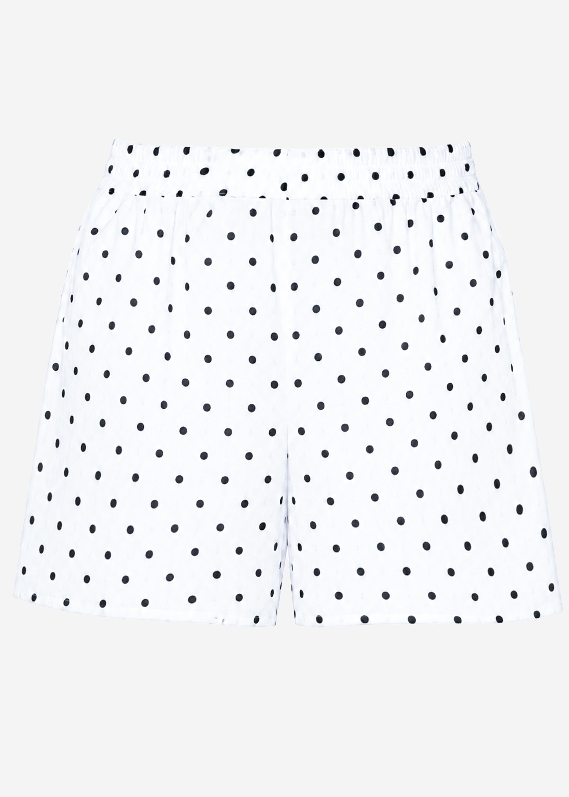 Katia | Shorts de muselina de lunares · Blanco