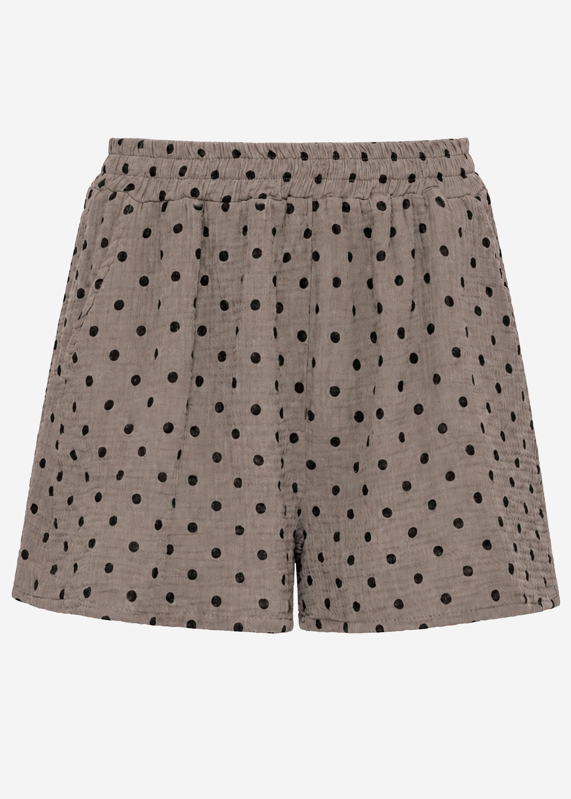 Katia | Shorts de muselina de lunares · Taupe