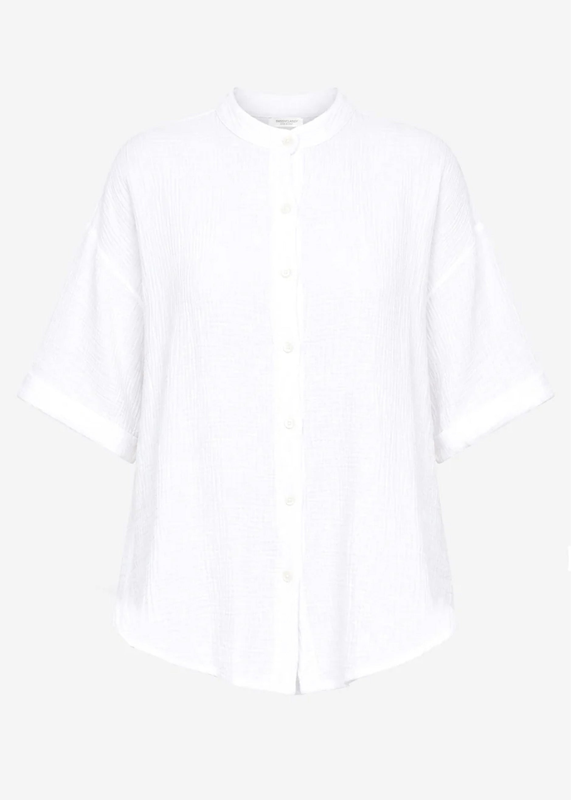 Cora | Blusa de muselina · Blanco