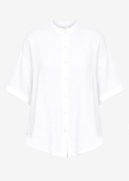 Cora | Blusa de muselina · Blanco