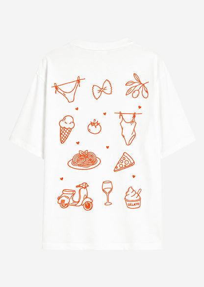 Gaia | Camiseta oversize · Blanco