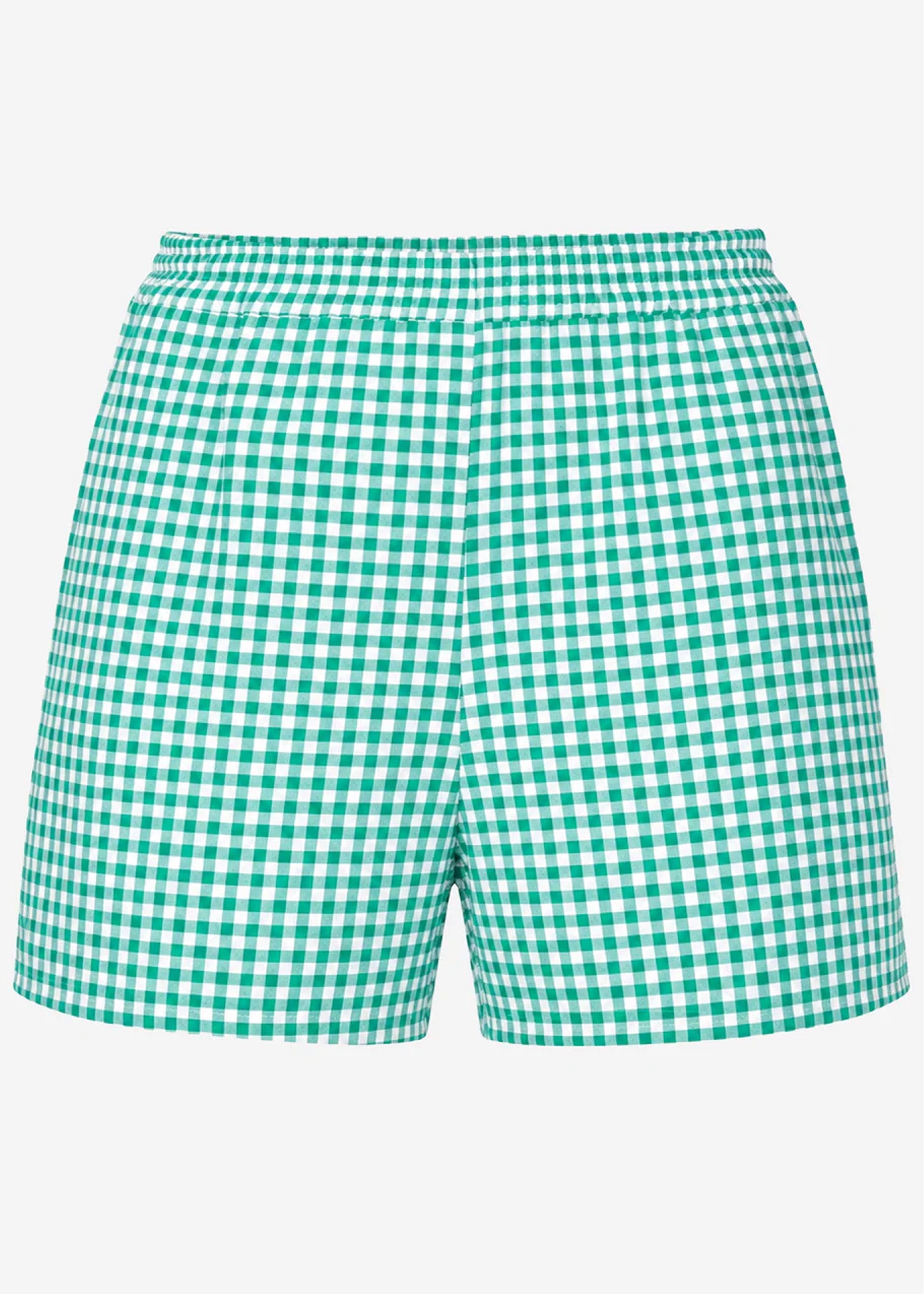 Gala | Shorts de muselina vichy · Verde