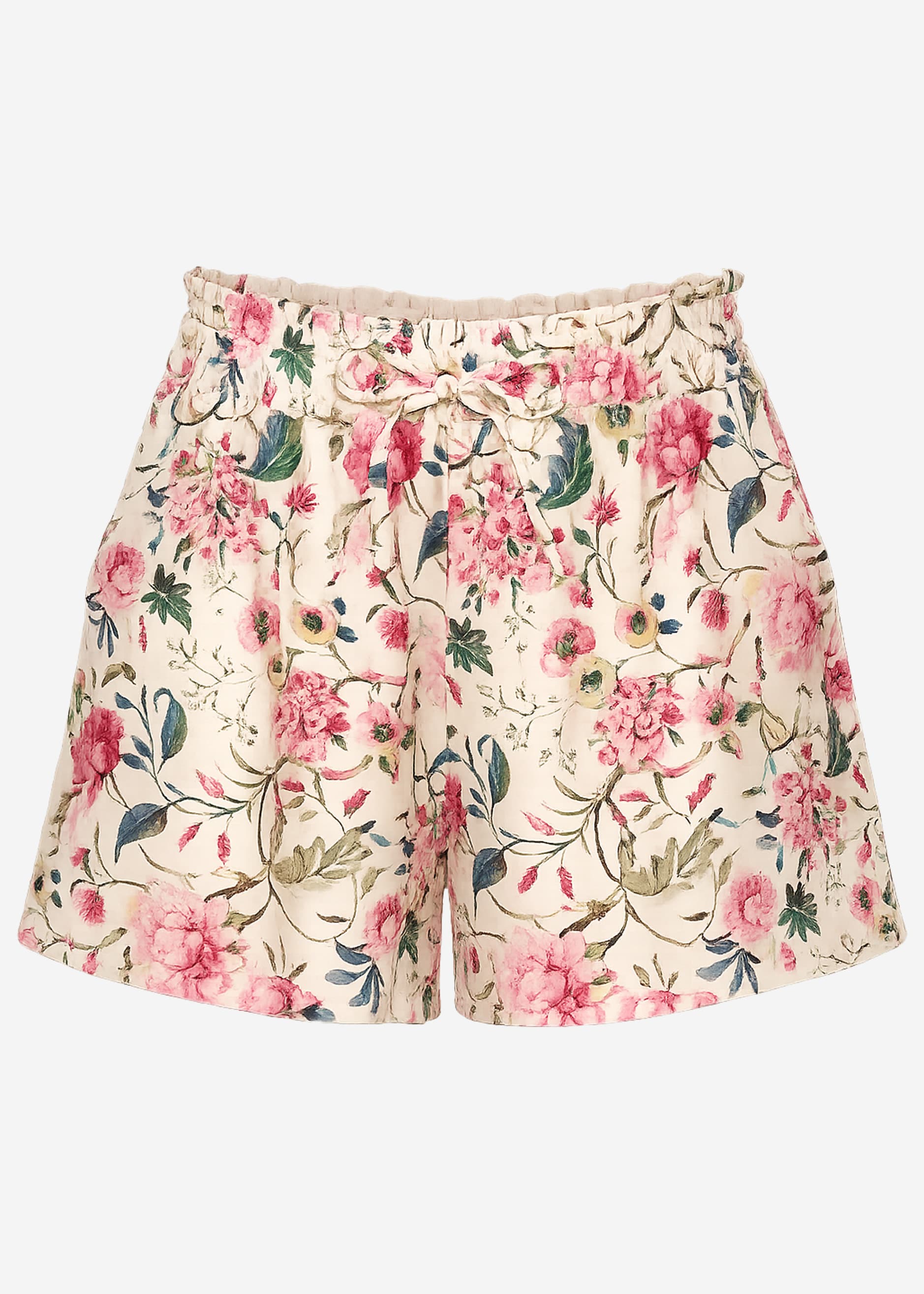 Gemma | Shorts floral · Beige
