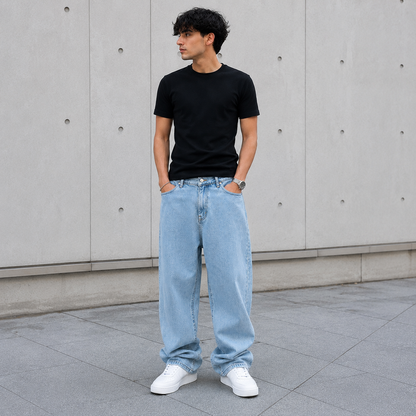 Pantalón Denim Wide Leg